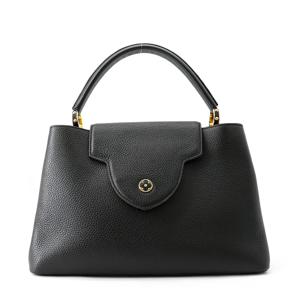 Louis Vuitton Capucines handbag Taurillon leather black bag